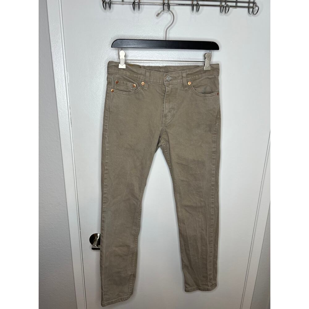 Levi's 511 Men's Slim Fit Tapered Jeans Beige ~ Size 29x30